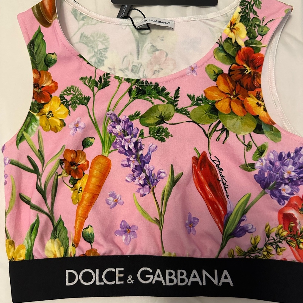 Dolce & Gabbana Multicolor Floral Tank Top